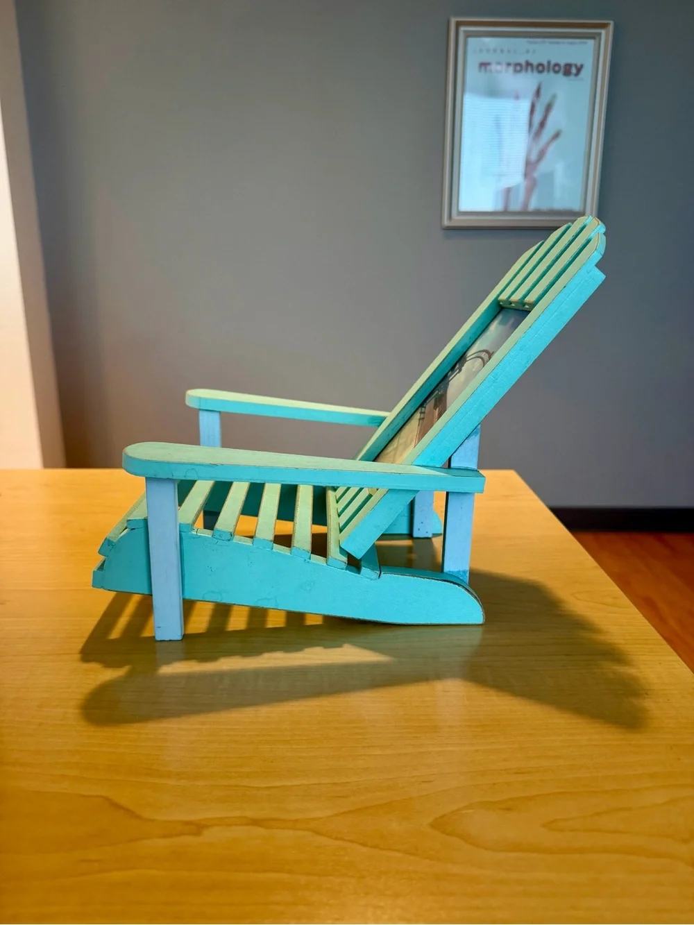 Coastal Turquoise Adirondack Chair 4x6 Photo Frame - Home Accents